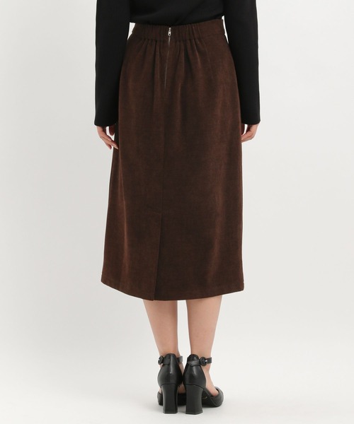 Andemiu（アンデミュウ）の「ミディIラインスカート602240（スカート・レディース・アイボリー/ブラック/ブラウン・FREE）」の10枚目の写真