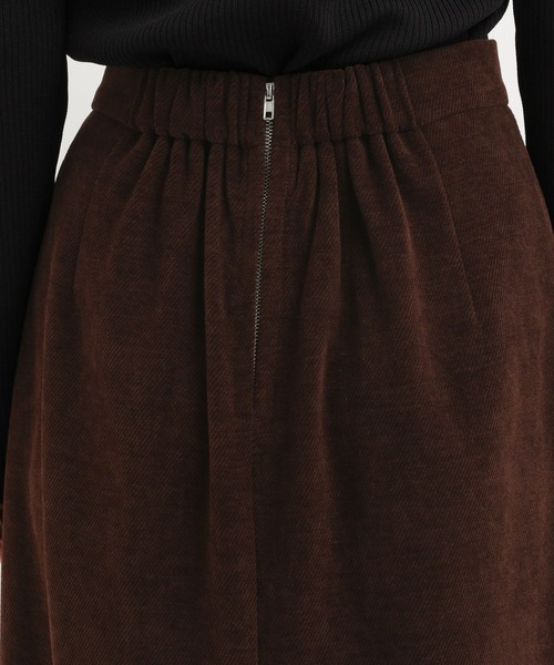 Andemiu（アンデミュウ）の「ミディIラインスカート602240（スカート・レディース・アイボリー/ブラック/ブラウン・FREE）」の8枚目の写真