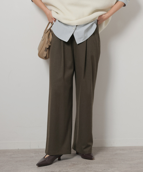 JOURNAL STANDARD relume(ジャーナルスタンダード レリューム)の「《追加》ストレッチブラッシュタックパンツ(スラックス・レディース・チャコールグレー/グレー/カーキ・36/38)」の13枚目の写真