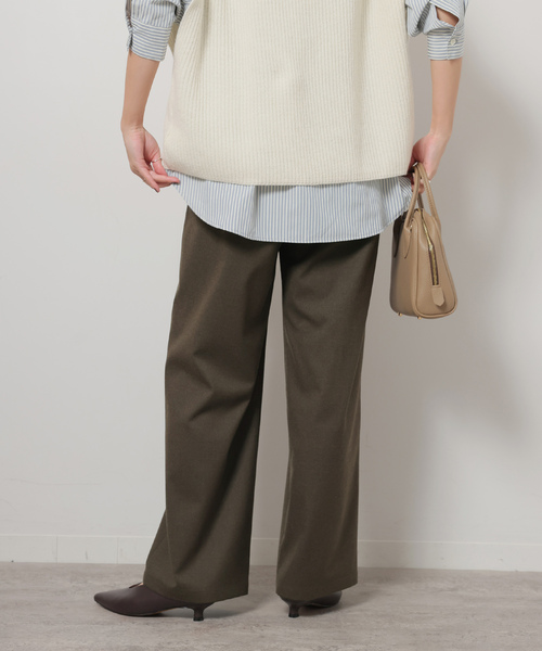 JOURNAL STANDARD relume(ジャーナルスタンダード レリューム)の「《追加》ストレッチブラッシュタックパンツ(スラックス・レディース・チャコールグレー/グレー/カーキ・36/38)」の16枚目の写真