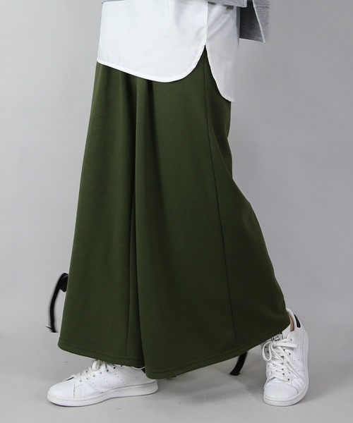 and it_（アンドイット）の「フレアスカート風裏シャギーワイドパンツ（その他パンツ・レディース・ブラック/カーキ/ヘザーチャコール/ネイビー・FREE）」の16枚目の写真