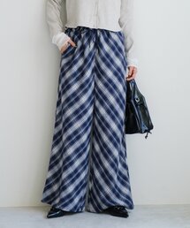 青と白のチェック柄カジュアルパンツ 楽天市場】チェック パンツ（カラーブルー）（メンズ