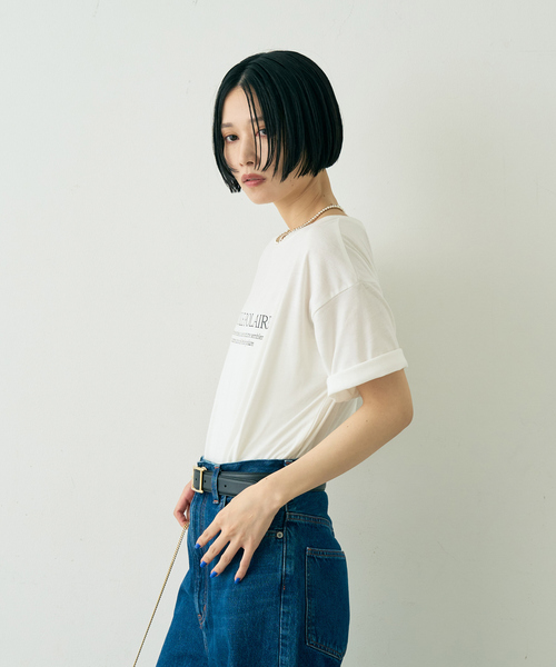 EMMA　ROUGE VIF（エマルージュヴィフ）の「ロゴTシャツ(ETOILE POLAIRE)（Tシャツ/カットソー・レディース・スミクロ・フリー）」の5枚目の写真