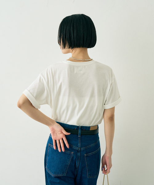 EMMA　ROUGE VIF（エマルージュヴィフ）の「ロゴTシャツ(ETOILE POLAIRE)（Tシャツ/カットソー・レディース・スミクロ・フリー）」の6枚目の写真