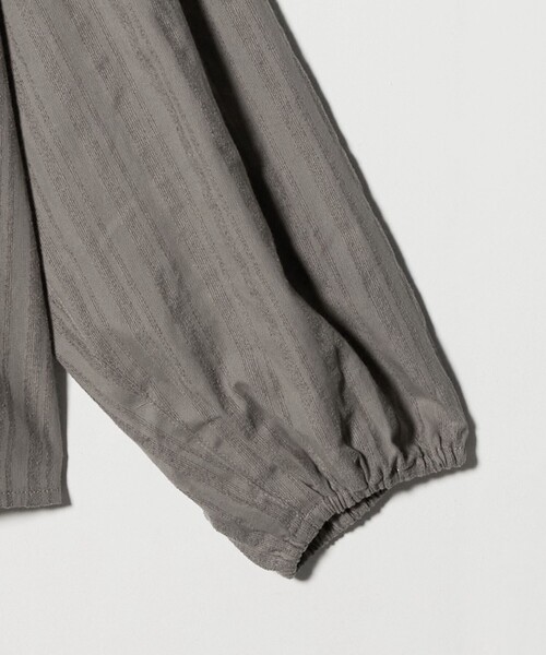 A DAY IN THE LIFE UNITED ARROWS(アデイインザライフユナイテッドアローズ)の「モールストライプ スキッパーブラウス <A DAY IN THE LIFE>(シャツ/ブラウス・レディース・モカ/ナチュラル/ブラック・FREE)」の6枚目の写真
