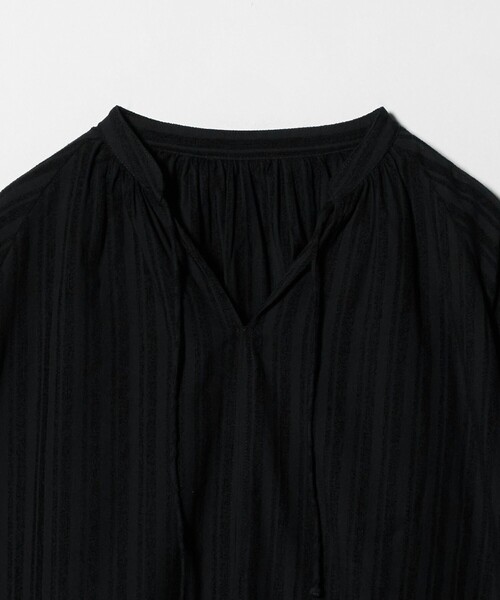 A DAY IN THE LIFE UNITED ARROWS(アデイインザライフユナイテッドアローズ)の「モールストライプ スキッパーブラウス <A DAY IN THE LIFE>(シャツ/ブラウス・レディース・モカ/ナチュラル/ブラック・FREE)」の9枚目の写真