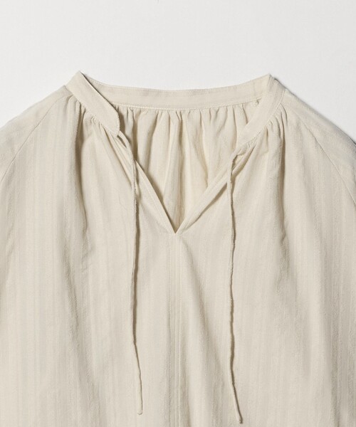 A DAY IN THE LIFE UNITED ARROWS(アデイインザライフユナイテッドアローズ)の「モールストライプ スキッパーブラウス <A DAY IN THE LIFE>(シャツ/ブラウス・レディース・モカ/ナチュラル/ブラック・FREE)」の12枚目の写真