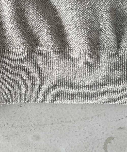 crepuscule（クレプスキュール）の「crepuscule Co/wo moss stitch skipper（ニット/セーター・メンズ・グレー・2）」の4枚目の写真