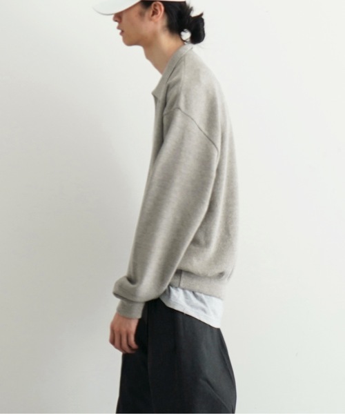 crepuscule（クレプスキュール）の「crepuscule Co/wo moss stitch skipper（ニット/セーター・メンズ・グレー・2）」の5枚目の写真