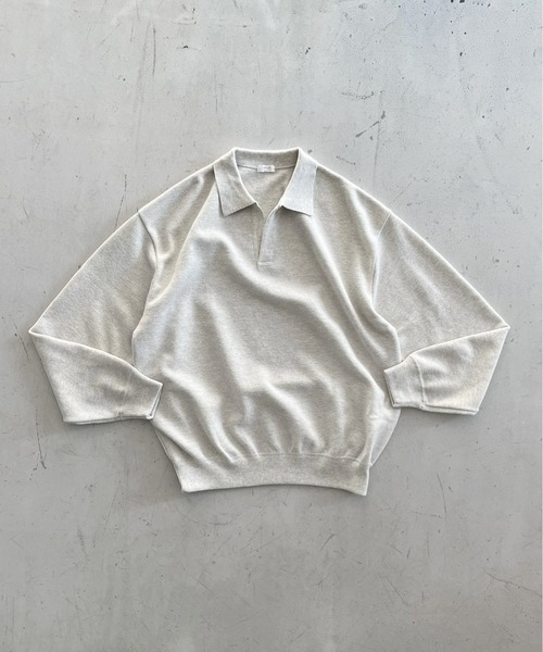 crepuscule（クレプスキュール）の「crepuscule Co/wo moss stitch skipper（ニット/セーター・メンズ・グレー・2）」の11枚目の写真
