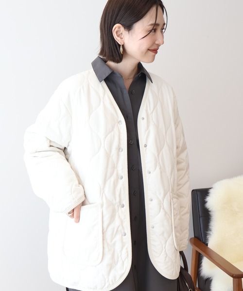 LOU DE BETOLY キルティングブルゾン earth music&ecology ブルゾン アウター ラグラン切替