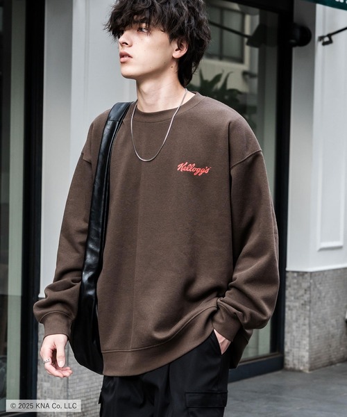 Rocky Monroe(ロッキーモンロー)の「Kellogg's 別注コラボ オーバーサイズヴィンテージライクグラフィックプリント裏起毛スウェットトレーナー(スウェット・メンズ・アッシュグレー/杢グレー/アッシュ/チャコール/ネイビー/ブラウン/アイボリー/アイボリー系・XL/L/M)」の12枚目の写真