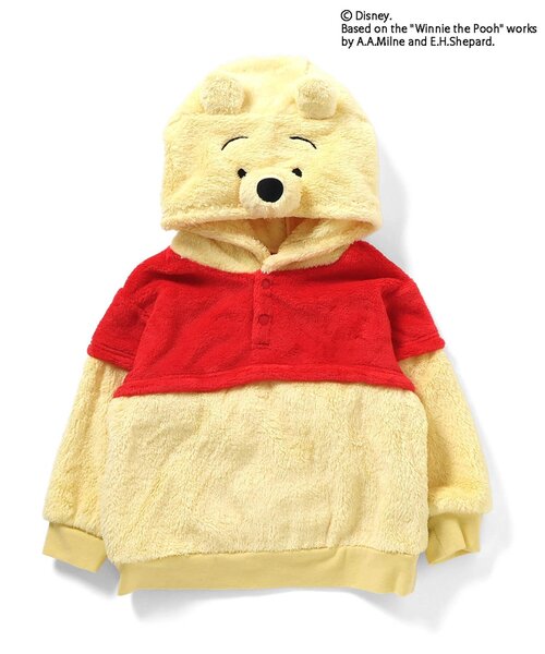 Disney（ディズニー）の「ディズニーキャラクター/くまのプーさん/フーディー（パーカー・キッズ・イエロー/ピンク・80/90/100/110/120/130）」の12枚目の写真