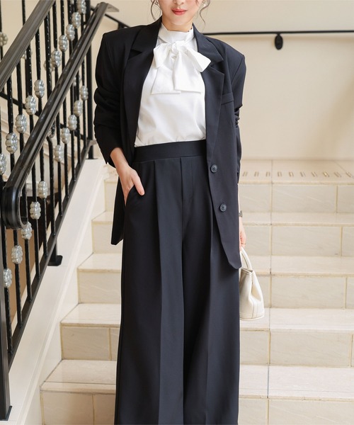 KOBE LETTUCE(コウベレタス)の「オーバーサイズジャケット(テーラードジャケット・レディース・ブラック・M)」の10枚目の写真