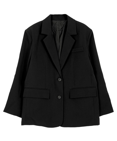 KOBE LETTUCE(コウベレタス)の「オーバーサイズジャケット(テーラードジャケット・レディース・ブラック・M)」の7枚目の写真