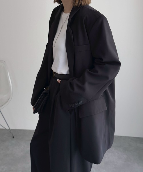 KOBE LETTUCE(コウベレタス)の「オーバーサイズジャケット(テーラードジャケット・レディース・ブラック・M)」の17枚目の写真