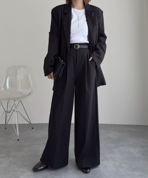 KOBE LETTUCE(コウベレタス)の「オーバーサイズジャケット(テーラードジャケット・レディース・ブラック・M)」の18枚目の写真