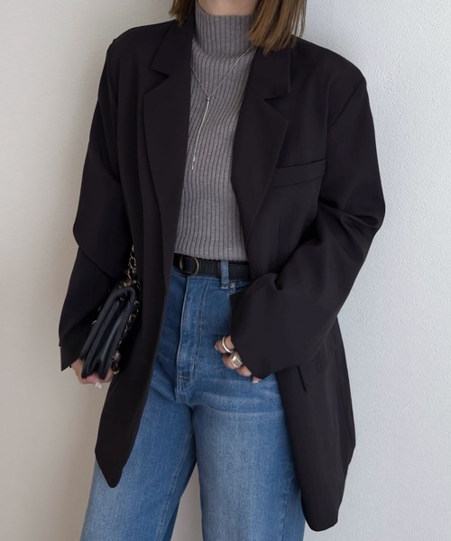 KOBE LETTUCE(コウベレタス)の「オーバーサイズジャケット(テーラードジャケット・レディース・ブラック・M)」の20枚目の写真