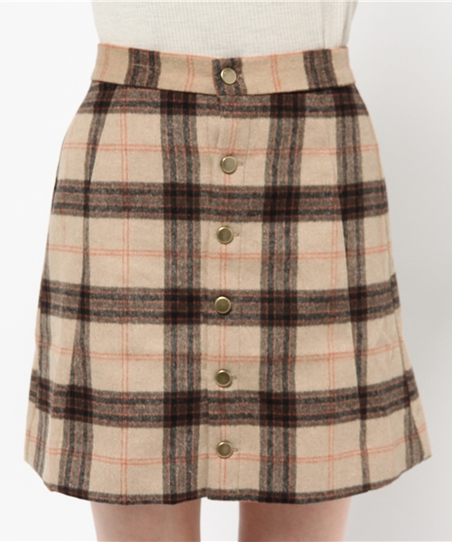 Chico（チコ）の「【who's who Chico】前開き台形スカート（スカート・レディース・グレー/ベージュ・FREE）」の7枚目の写真