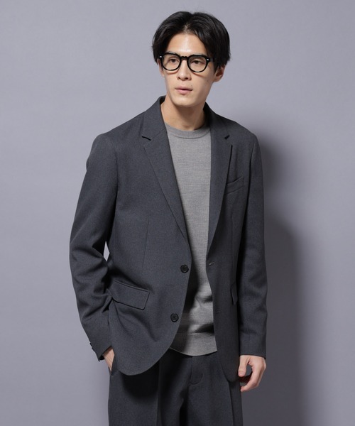 NANO universe(ナノユニバース)の「「Damerino」LANATEC(R) メランジツイルセットアップ(セットアップ・メンズ・ネイビー/ブラウン/グレー・S/M/L/XL)」の6枚目の写真