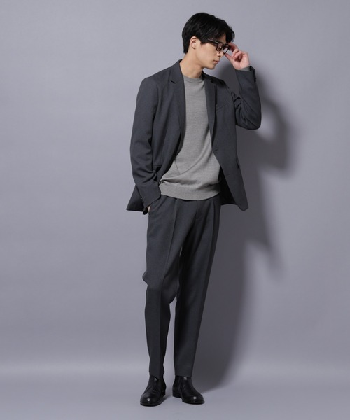 NANO universe(ナノユニバース)の「「Damerino」LANATEC(R) メランジツイルセットアップ(セットアップ・メンズ・ネイビー/ブラウン/グレー・S/M/L/XL)」の9枚目の写真