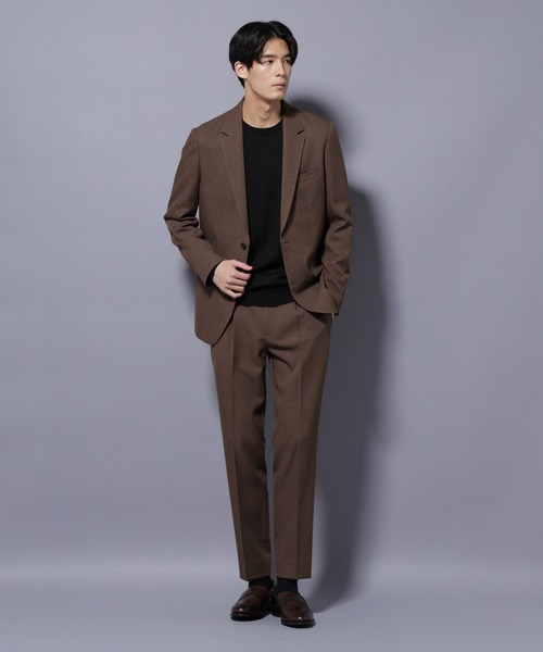 NANO universe(ナノユニバース)の「「Damerino」LANATEC(R) メランジツイルセットアップ(セットアップ・メンズ・ネイビー/ブラウン/グレー・S/M/L/XL)」の13枚目の写真