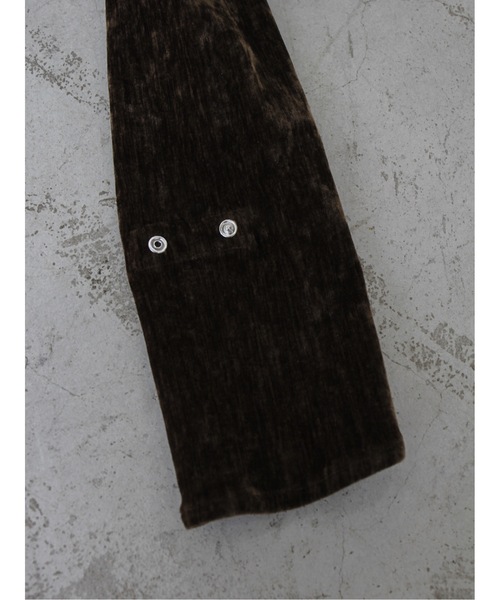 Katrin TOKYO(カトリーントーキョー)の「【Exclusive Line】belted velour frill onepiece(ワンピース・レディース・ダークグリーン/ブラウン・XS/M/S)」の7枚目の写真