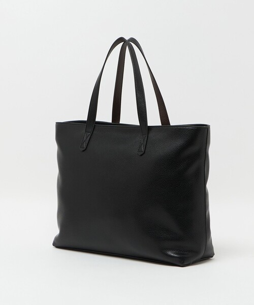 【極美品】UNITED ARROWS トートバッグ M ブラック UNITED ARROWS（ユナイテッドアローズ）の「ロゴ トートバッグ M