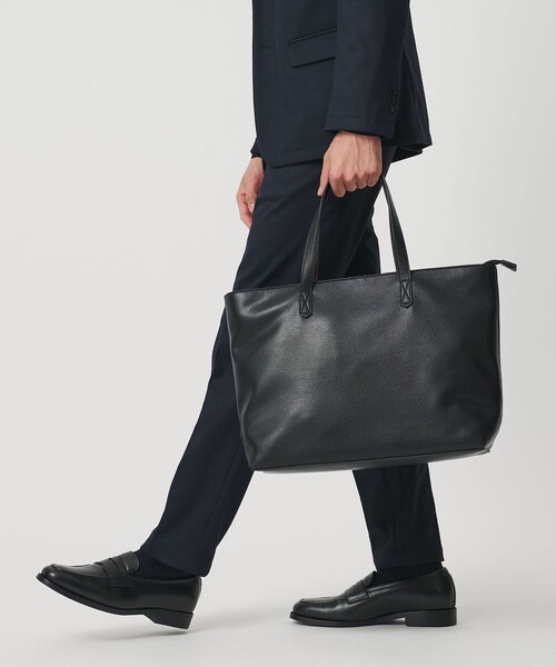 美品✨ユナイテッドアローズ トートバッグ オールレザー ブラック A4可 UNITED ARROWS（ユナイテッドアローズ） トートバッグ レザー トート