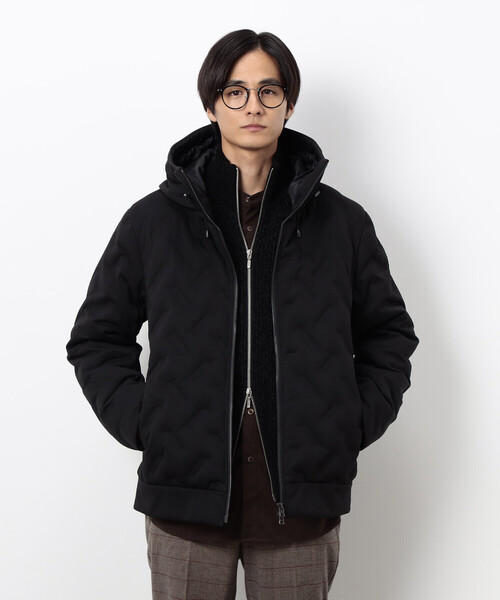 COMME CA ISM(コムサイズム)の「シームレスダウン フード ブルゾン(ダウンジャケット/コート・メンズ・ホワイト/カーキ/ブラック・LARGE/MEDIUM)」の13枚目の写真