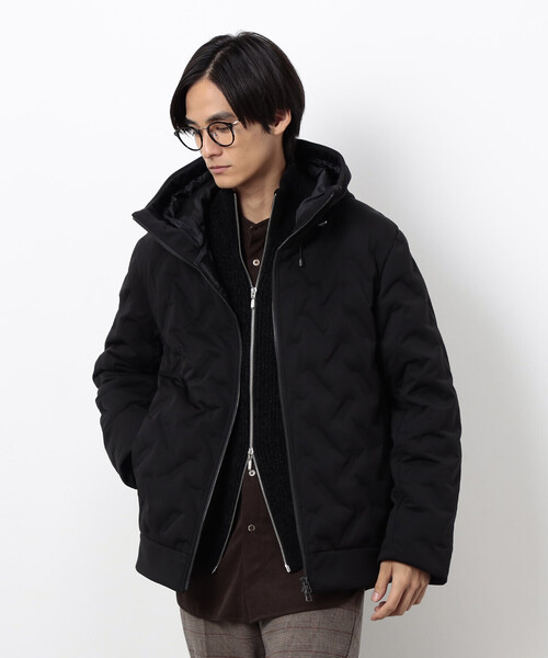 COMME CA ISM(コムサイズム)の「シームレスダウン フード ブルゾン(ダウンジャケット/コート・メンズ・ホワイト/カーキ/ブラック・LARGE/MEDIUM)」の3枚目の写真