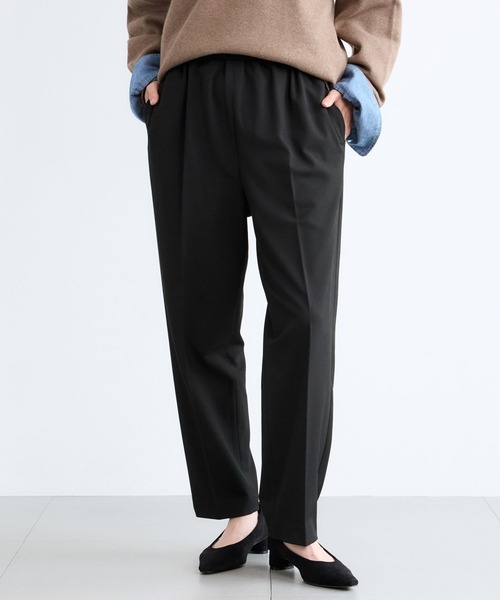 BARNYARDSTORM（バンヤードストーム）の「BARNYARDSTORM / ソフトサーモテーパードパンツ / ハンドウォッシャブル（スラックス・レディース・ブラック/その他/ブルーグレー・S/M）」の2枚目の写真