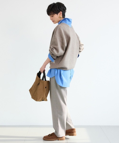 BARNYARDSTORM（バンヤードストーム）の「BARNYARDSTORM / ソフトサーモテーパードパンツ / ハンドウォッシャブル（スラックス・レディース・ブラック/その他/ブルーグレー・S/M）」の5枚目の写真