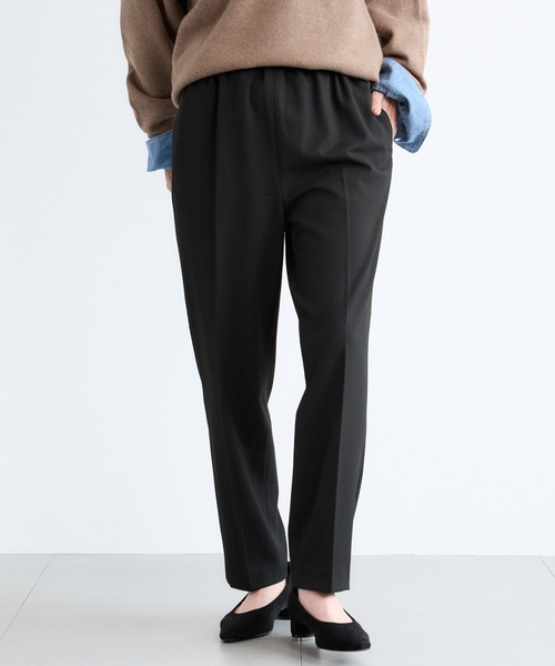 BARNYARDSTORM（バンヤードストーム）の「BARNYARDSTORM / ソフトサーモテーパードパンツ / ハンドウォッシャブル（スラックス・レディース・ブラック/その他/ブルーグレー・S/M）」の14枚目の写真