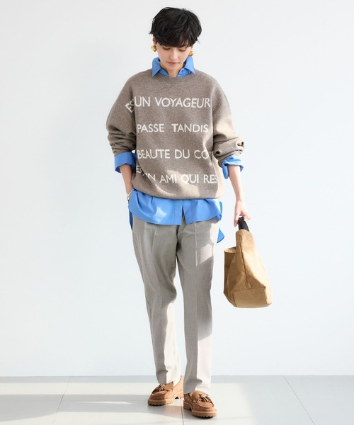 BARNYARDSTORM（バンヤードストーム）の「BARNYARDSTORM / ソフトサーモテーパードパンツ / ハンドウォッシャブル（スラックス・レディース・ブラック/その他/ブルーグレー・S/M）」の18枚目の写真