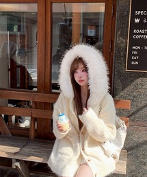 ファー」に該当するカーディガン/ボレロ（ホワイト/白色系・長袖