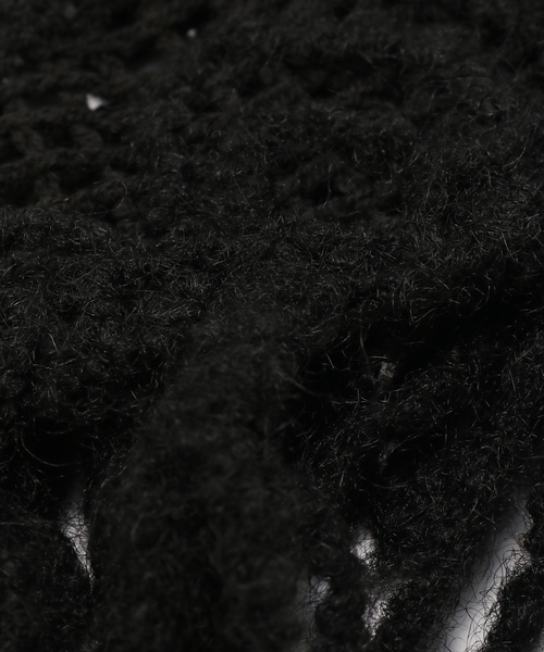 JOURNAL STANDARD relume（ジャーナルスタンダード　レリューム）の「クラフト刺繍レーススカーフ（マフラー・レディース・ブラック/アイボリー・FREE）」の5枚目の写真