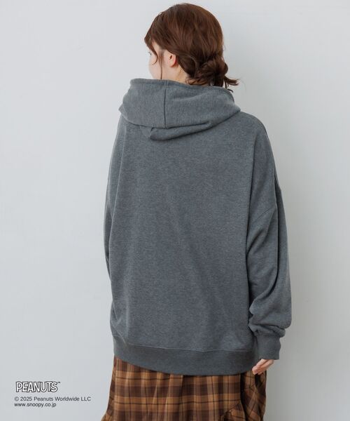 RETRO GIRL（レトロガール）の「PEANUTSフーディパーカー（パーカー・レディース・ライトグレー/チャコールグレー/ナチュラル・FREE）」の17枚目の写真