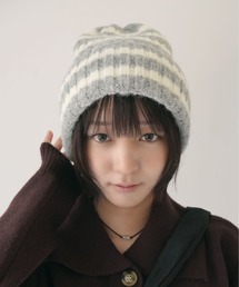 SORUTT（ソルト）の「【 SORUTT / ソルト 】ボリュームリブ ボーダー ニットキャップ #_（ニットキャップ/ビーニー）」