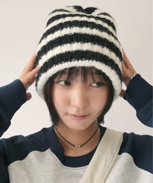SORUTT（ソルト）の「【 SORUTT / ソルト 】ボリュームリブ ボーダー ニットキャップ #_（ニットキャップ/ビーニー）」