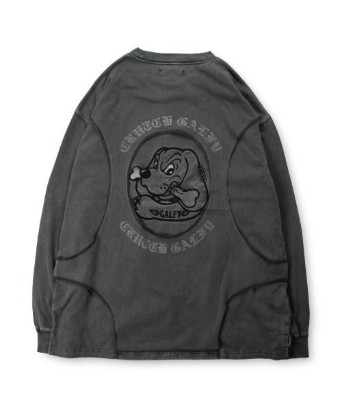 GALFY(ガルフィー)の「【GALFY】穴の向こうにわんちゃんロンTee(Tシャツ/カットソー・メンズ・チャコール・XL/L)」の9枚目の写真