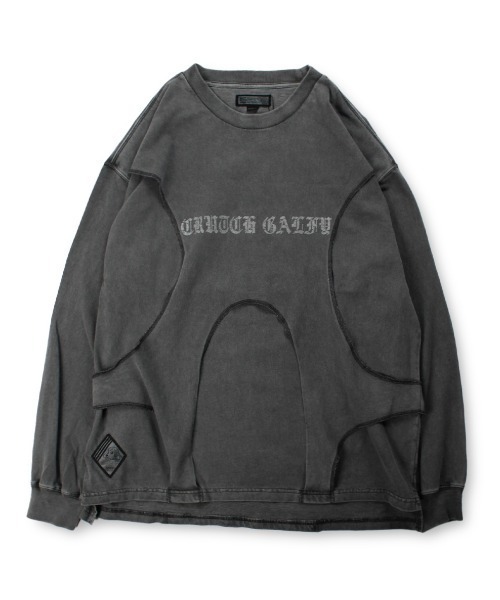 GALFY(ガルフィー)の「【GALFY】穴の向こうにわんちゃんロンTee(Tシャツ/カットソー・メンズ・チャコール・XL/L)」の8枚目の写真