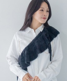 HER CLOSET | 【HER CLOSET】WEB限定 マルチウェイラメシャギーフリル付け襟 WEB LIMITED MULTIWAY LAME SHAGGY FRILL COLLAR(付け襟)
