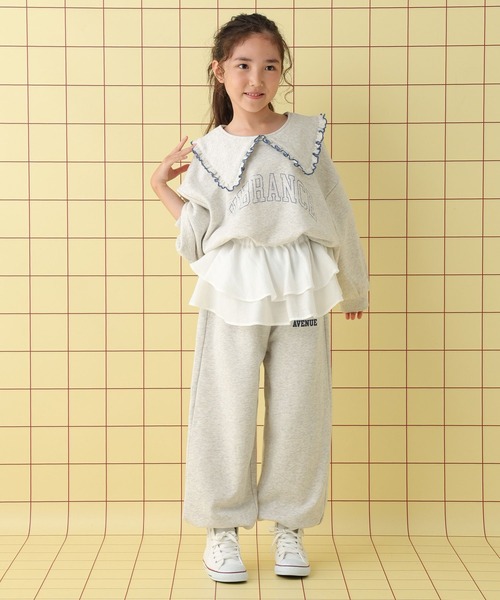 LEPSIM(レプシィム)の「【KIDS】襟付きロゴプリントスウェット 598139(スウェット・キッズ・ブラック/グレー・140/120/130)」の22枚目の写真