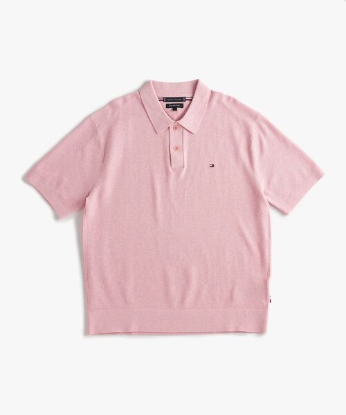 TOMMY HILFIGER(トミーヒルフィガー)の「ライスコーンショートスリーブポロ(ポロシャツ・メンズ・ピンク/ホワイト・MEDIUM/LARGE/X-LARGE)」の6枚目の写真