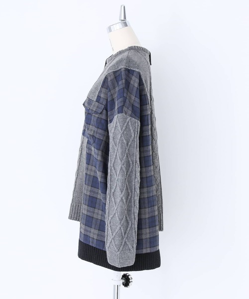 kOhAKU（コハク）の「『異素材切替ニット』（ニット/セーター・レディース・杢グレー・FREE）」の22枚目の写真