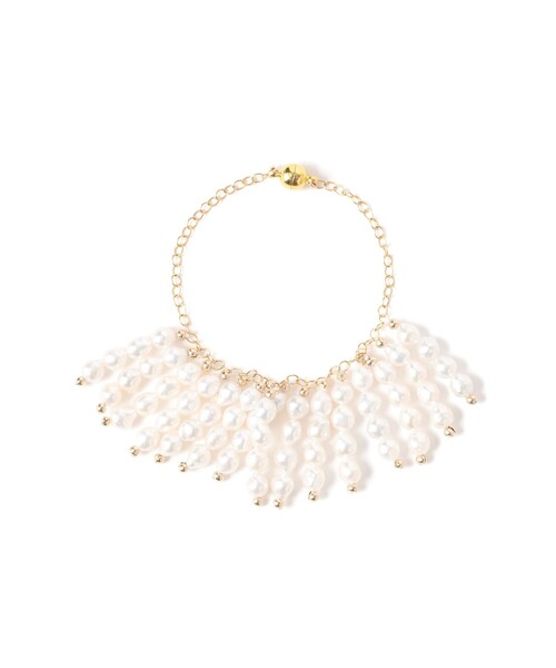 Demi-Luxe BEAMS（デミルクス ビームス）の「jour couture / fringe.04 ブレスレット（ブレスレット・レディース・ホワイト・ONE SIZE）」の3枚目の写真