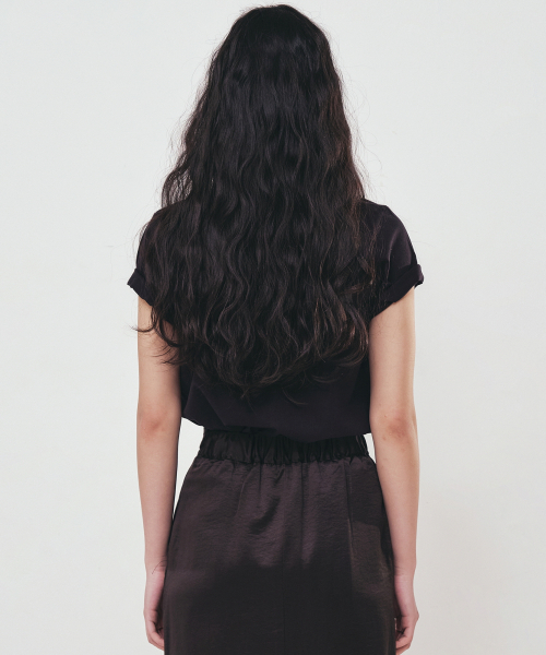 NICK&NICOLE(ニックアンドニコール)の「BUTTERFLY NICOLE LABEL SLIM TOP_BLACK WHITE(Tシャツ/カットソー・レディース・その他・FREE)」の3枚目の写真