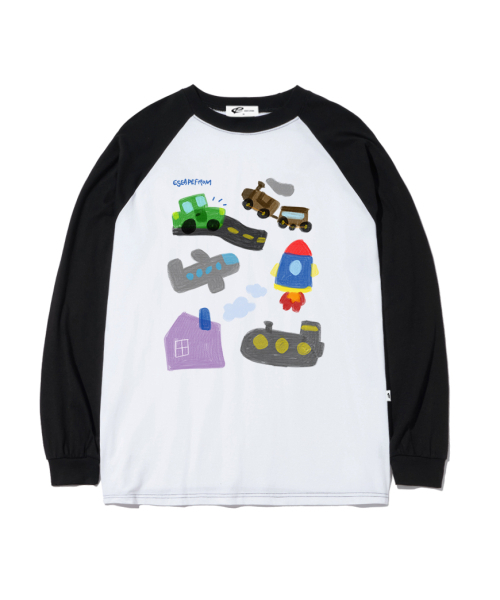 ESCAPEFROM(エスケープフロム)の「ドローイングトゥゴープリントロングスリーブブラック(Tシャツ/カットソー・レディース・その他・MEDIUM/LARGE/SMALL)」の2枚目の写真