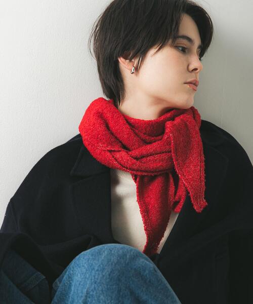 URBAN RESEARCH(アーバンリサーチ)の「ウールカシミヤサンカクストール(ストール/ショール・レディース・ホワイト/レッド/ネイビー・-)」の17枚目の写真